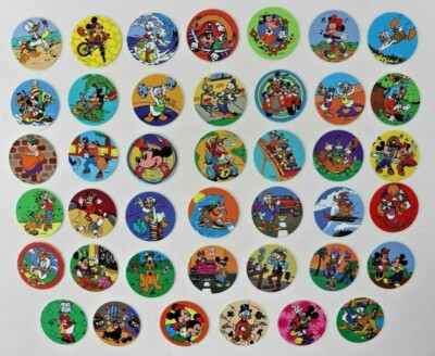 VTG 90's TAZO POGS 1996   Disney Characters 1-41 Complete Set New Rare HTF