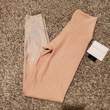 NWT Beyond Yoga Alloy Ombre High Waisted Midi Legging Brazen Blush XS