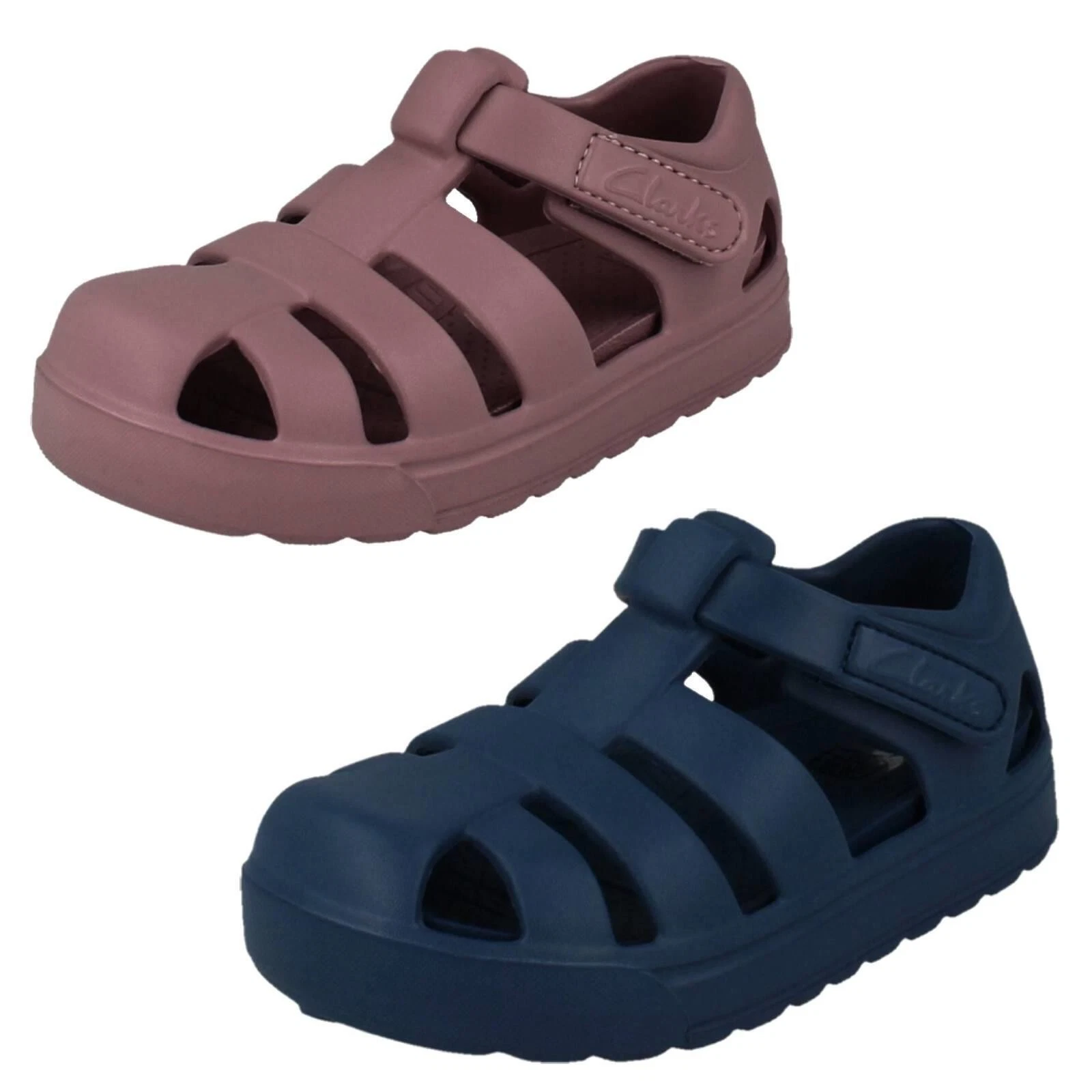 Bambini Clarks Punta Chiusa Acqua Sandali Scarpe Move Kind