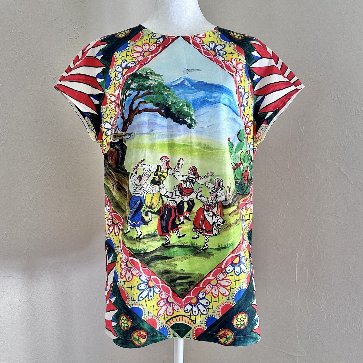 Dolce & Gabbana Floral Majolica and Sicilian Folk Dancing