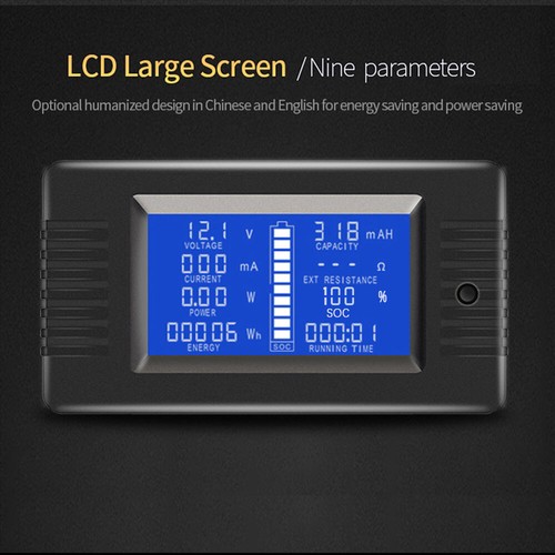 DC LCD-Panel Digital Power Watt Meter Monitor Spannung Voltmeter Amperemeter,DE - Bild 5 von 20