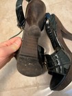Burberry buckle green sandals shoes heels  6.5 37 — photo 2