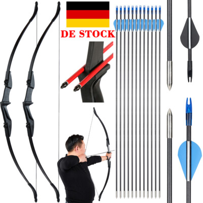 20 30 40lbs Takedown Recurve Bogen RH/LH Bogenschießen Jagd Ziel Praxis Pfeile