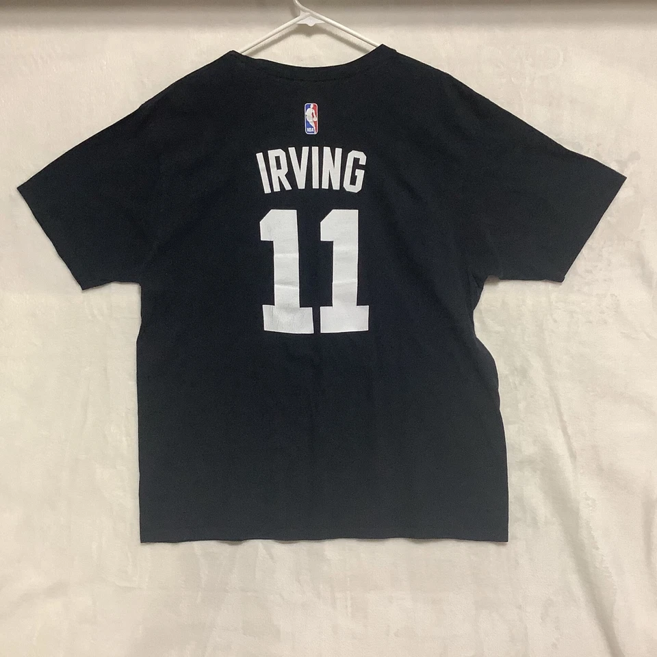 Adidas NBA Boston Celtics Black Mens XL Kyrie Irving # 11 Logo T Shirt - Image 3 of 4