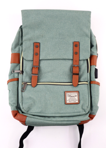 Mancio Green Laptop Business Backpack With USB Charging Port for Travelling - 第 1/10 張圖片