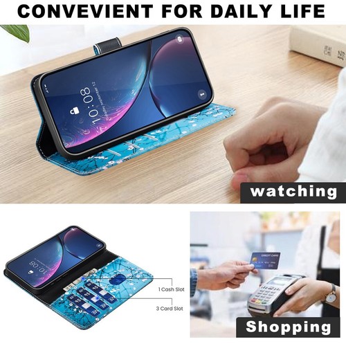 Elephant Bear Butterfly Flower Wallet Cover Case For Google Pixel 9 Pro XL 9A - 第 2/18 張圖片