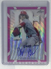 2021 LEAF PERFECT GAME METAL PINK WAVE CHASE SHORES AUTO #4/6
