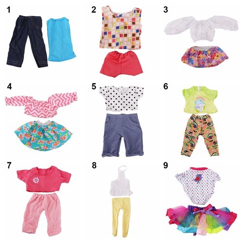 18Inch/43cm Shirt Dress Doll Clothes T-shirt Trousers Changing Dressing Game - Picture 2 of 21