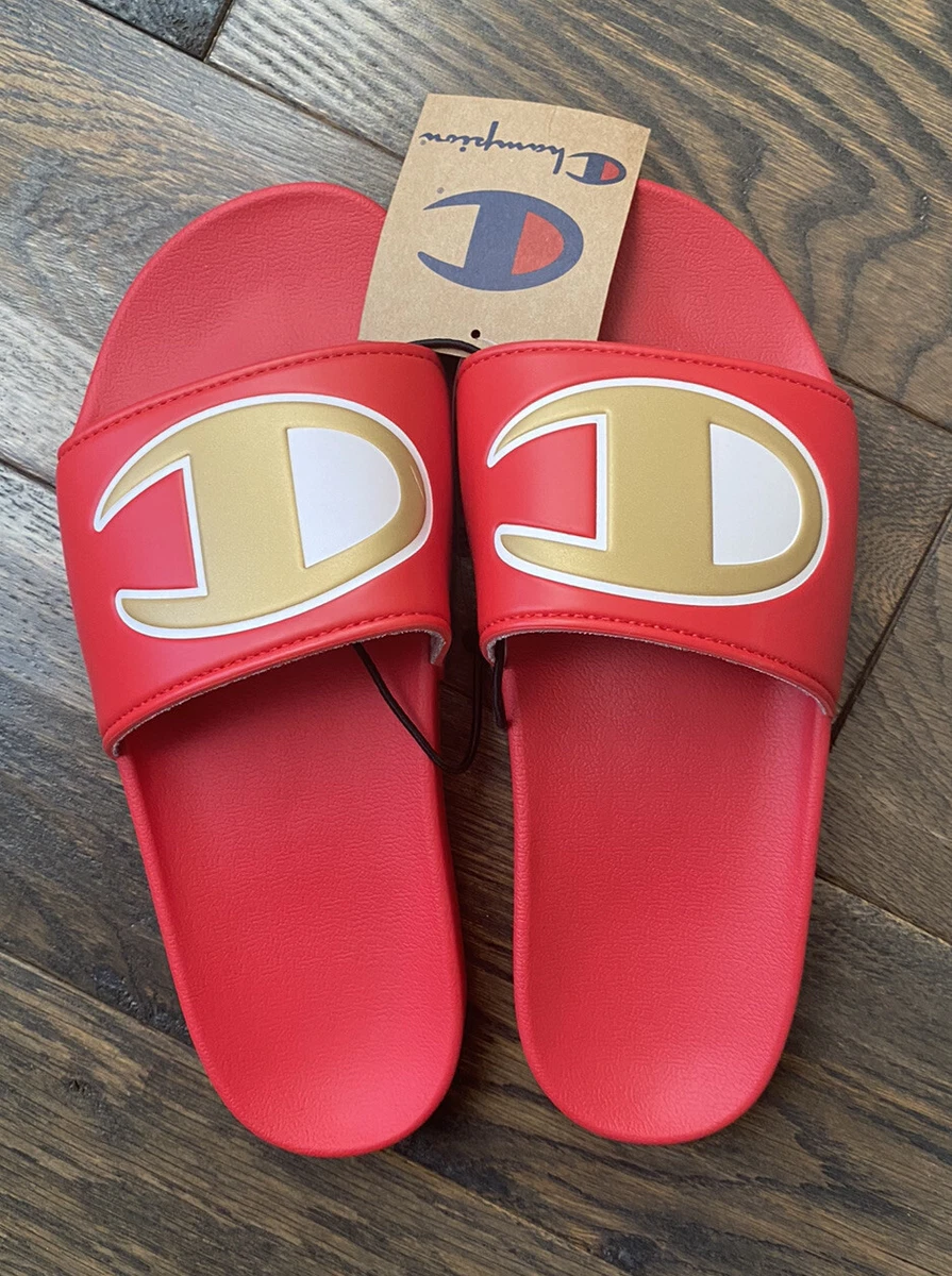 Champion Slides Red Woman s Size 9 NWT