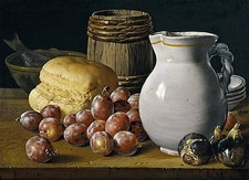 Still Life with Figs and Plums Tile Mural Kitchen Wall Backsplash Marble Ceramic