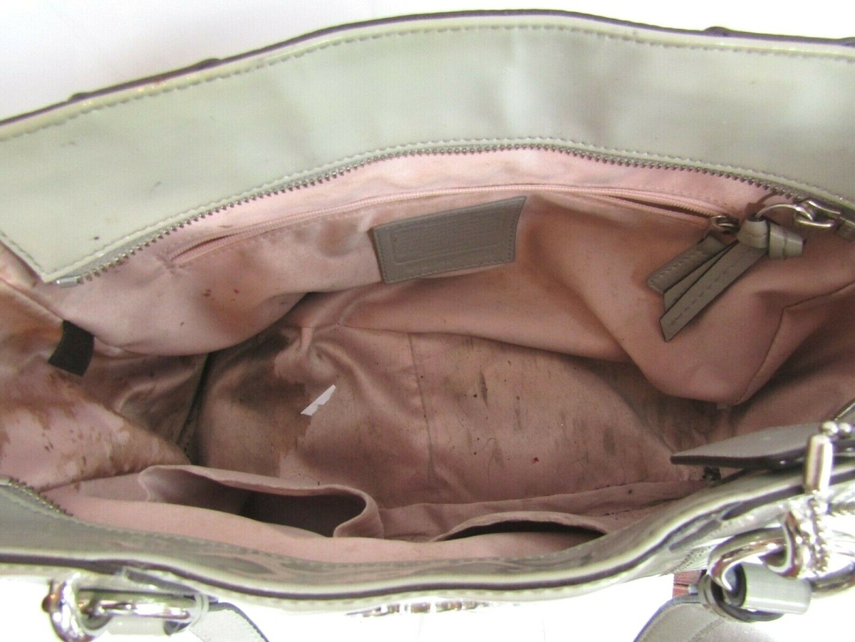 新品☆COACH☆レア「バブル期品」 Coach Snaphead Print Sateen Alexandra Satchel Crossbody Handbag