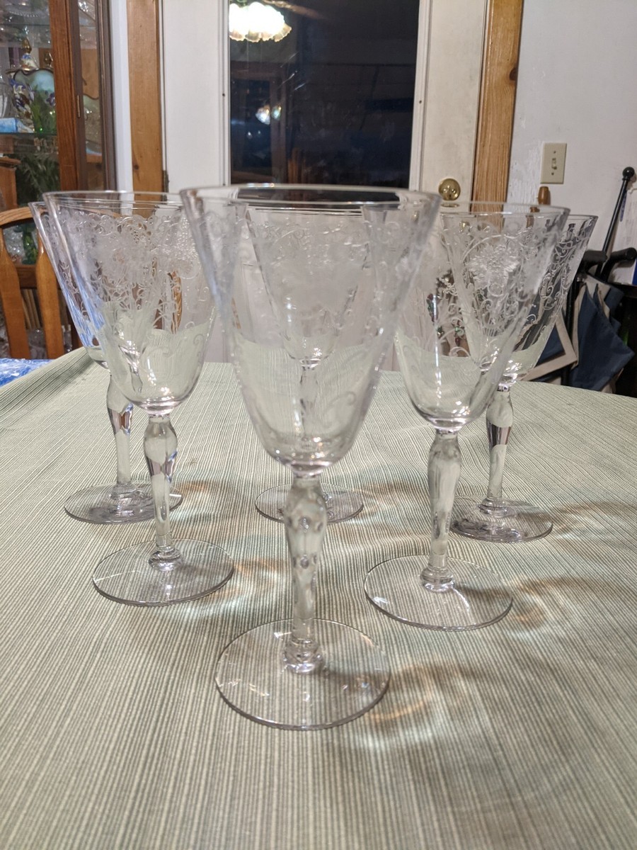 アメリカヴィンテージ Fostoria Glass クリーマー&シュガー 100ml アメリカヴィンテージ Fostoria クリーマー&シュガー#001
