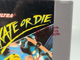 Vintage Nintendo NES Skate Or Die Game Cartridge & Dust Cover Tested Working