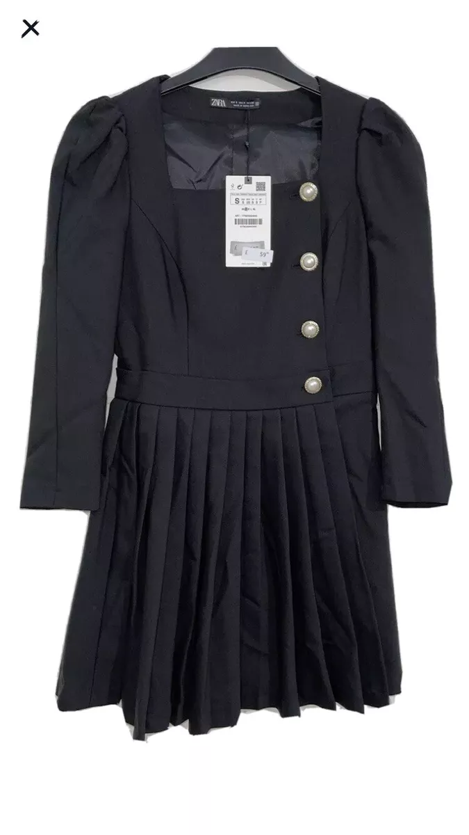 Zara pleated blazer dress sale