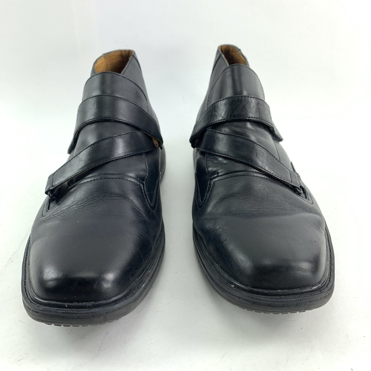 Dr Comfort Joseph Black Leather High Top Hook Loop Dress Boot Shoe Mens Size 9.5 Dr. Comfort Joseph Mens Black Leather High | Mercari main image 4