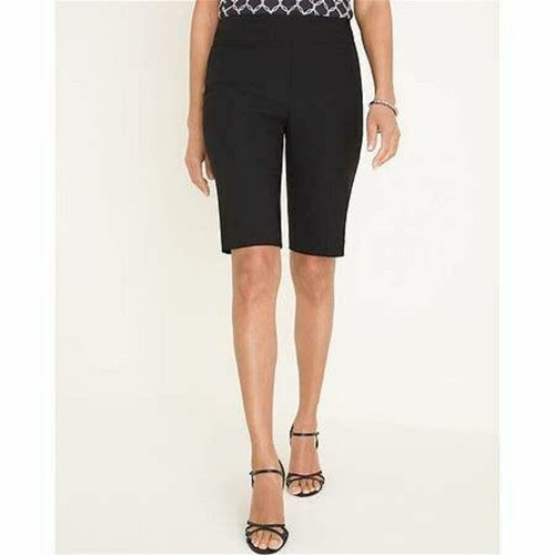 Larry Levine taupe Stretch Pull-On flache Vorderseite Bermuda Wandershorts. Gr: 14 - Bild 3 von 8