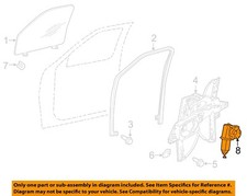 FORD OEM 07-17 Expedition Front Door Glass Hardware-Window Motor AL7Z7823394B
