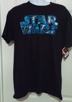 Star Wars Black T-Shirt Size L New With Tags Disney/Walmart | eBay