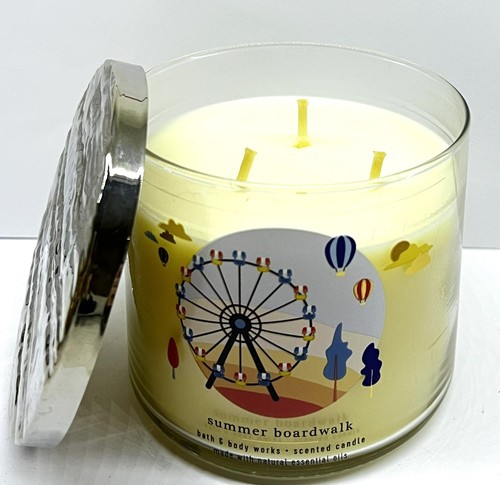 🌷2 Bath & Body Works 3 Wick Scented Summer Boardwalk🌷 - Picture 2 of 2