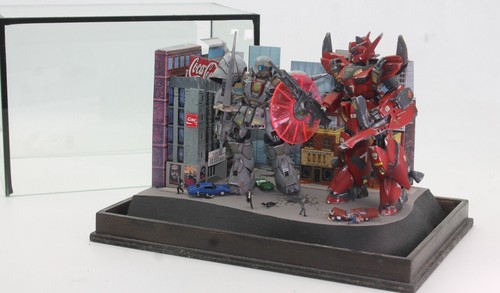 Gundam F91 MG Sazabi BANDAI JAPAN STAR TREK DIORAMA collection 31 x 21 cm pièce unique - Photo 6/20