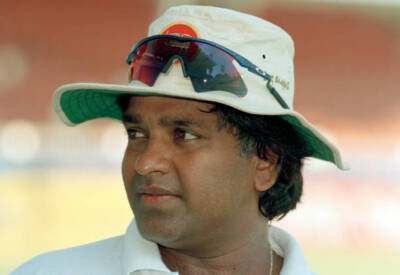 Arjuna Ranatunga of Sri Lanka during the Champions Trophy Tou- Old Cricket Photo