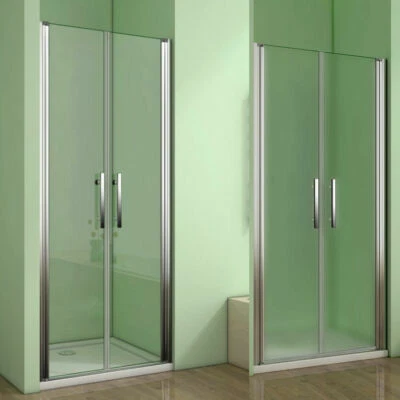 Duschkabine Duschtür Pendeltür Nischentür Duschabtrennung Schwingtür NANO 195cm