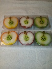 Floating Apple Slice Candles Interior Accent Acorn Crisp Collection Fall Floater