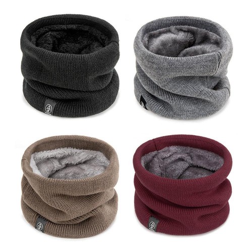 Fashion Knitted Scarf Warm Wool Fur Thick Unisex versatile design Multipl S2T8 - Picture 2 of 22