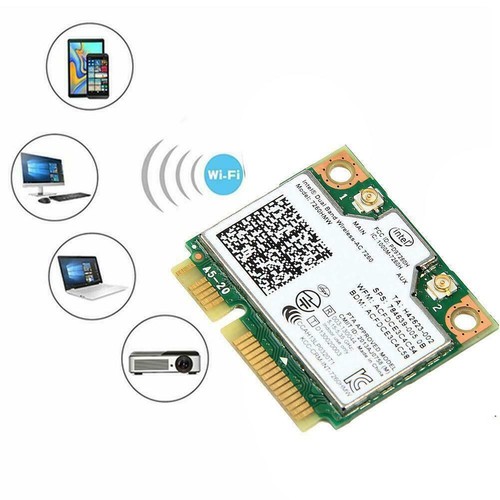 Dual Band Intel 7260 AC 7260HMW 867Mbps Wireless Wifi BT M7W3 PCI-E Card W4A2 - Photo 9/12