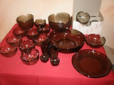 Rosenthal  Form ohne Namen Glas Braun ZUR WAHL Schüsseln Teller Kompott Rauchgla