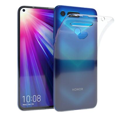 EAZY CASE Huawei Honor VIEW20 Hülle Silikon Cover Handy Tasche Slim Transparent