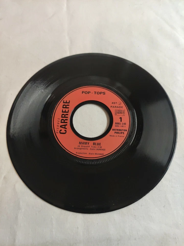 Vinilo N1851 45-tours versión original de Nanna azul para/por todos los pop tops Foto 4 de 4