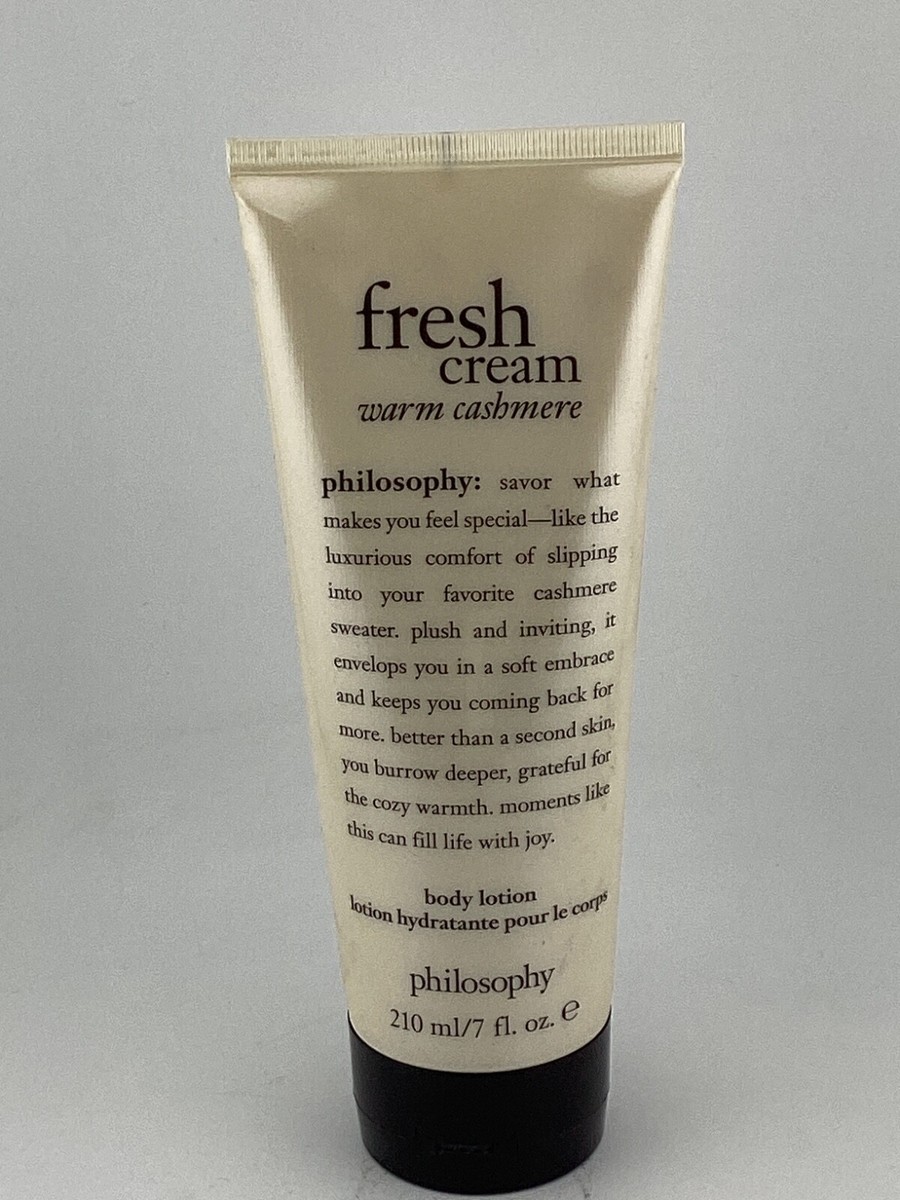 Philosophy Fresh Cream Warm Cashmere Body Lotion 7 Oz New and