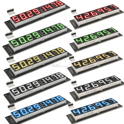 0.36 Inch 0.56 Inch 6 Digit 8 Digit 7-Segment TM1637 74HC595 LED Displays Module
