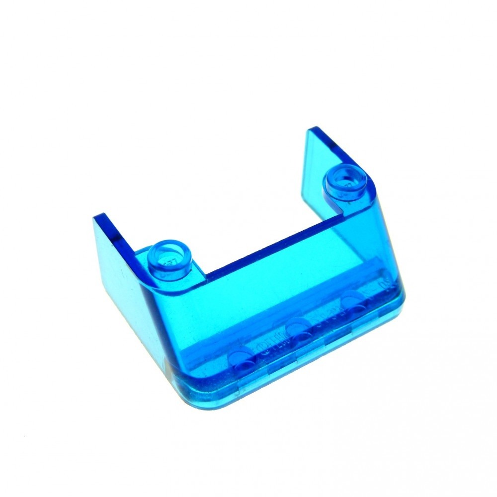1x Lego Windshield 3x4x1 Transparent Dark Blue Car Window 2437