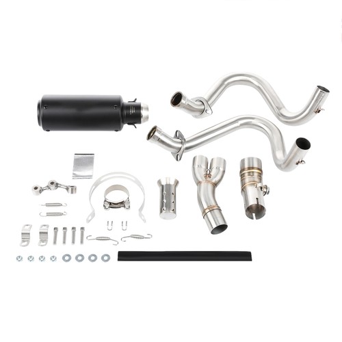 For Kawasaki Ninja 650 Z650 2012-2023 Full System Exhaust Tips Black Header Pipe - Bild 9 von 14