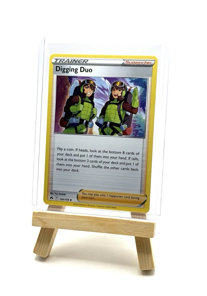 Digging Duo Crown Zenith 126/159 NM Regular Uncommon Pokemon Card - Image 2 of 4