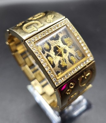 Guess G2G Gold Rhinestones Animal Luxury Women's Analog 26mm Quartz Watch WR 30m