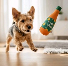 Plüsch-Hundespielzeug "Fresh Juice" Flasche Haustier