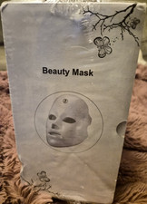 Red Light Beauty Facial Skin Mask, White Boxe...