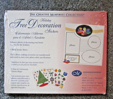 Creative Memories HOLIDAY TREE DECORATION Stickers-4 Block sheets Christmas