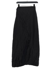 NA-KD Women's Maxi Skirt W 26 in Black Acrylic with Viscose Long Maxi