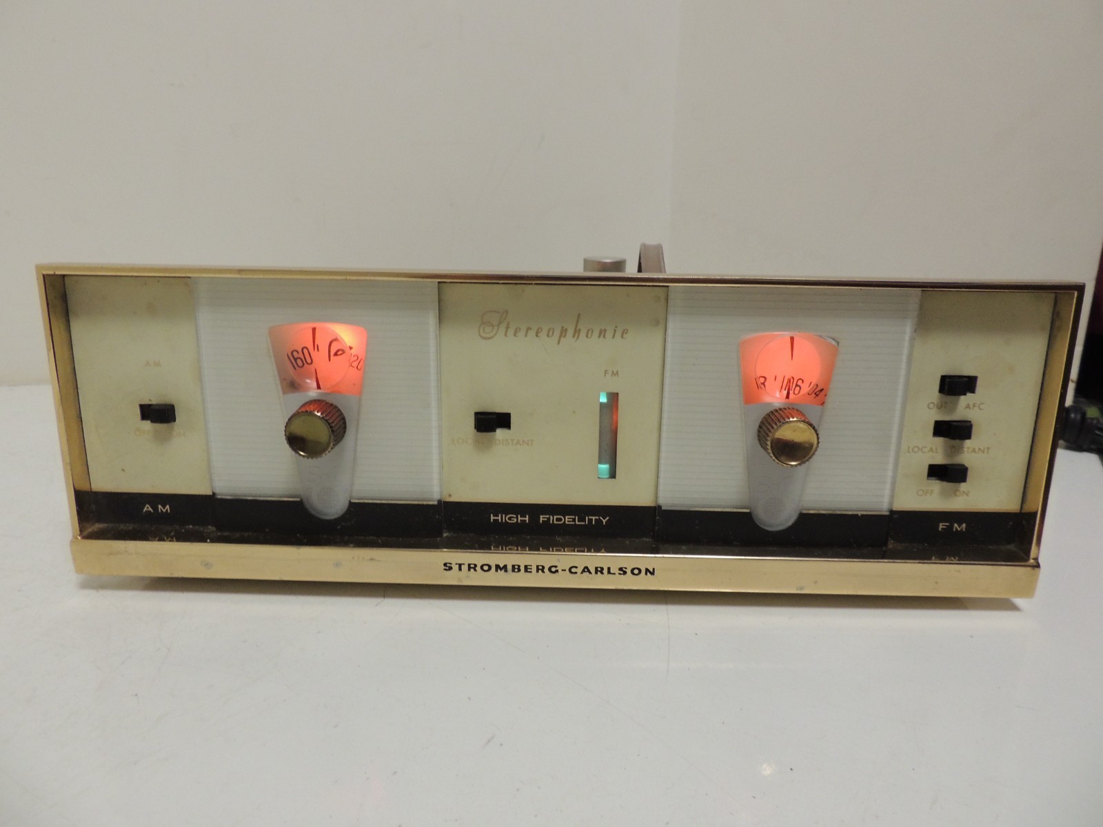 Vtg Stromberg-Carlson SR-445 AM/FM Tube Tuner From High Fidelity 960 Console