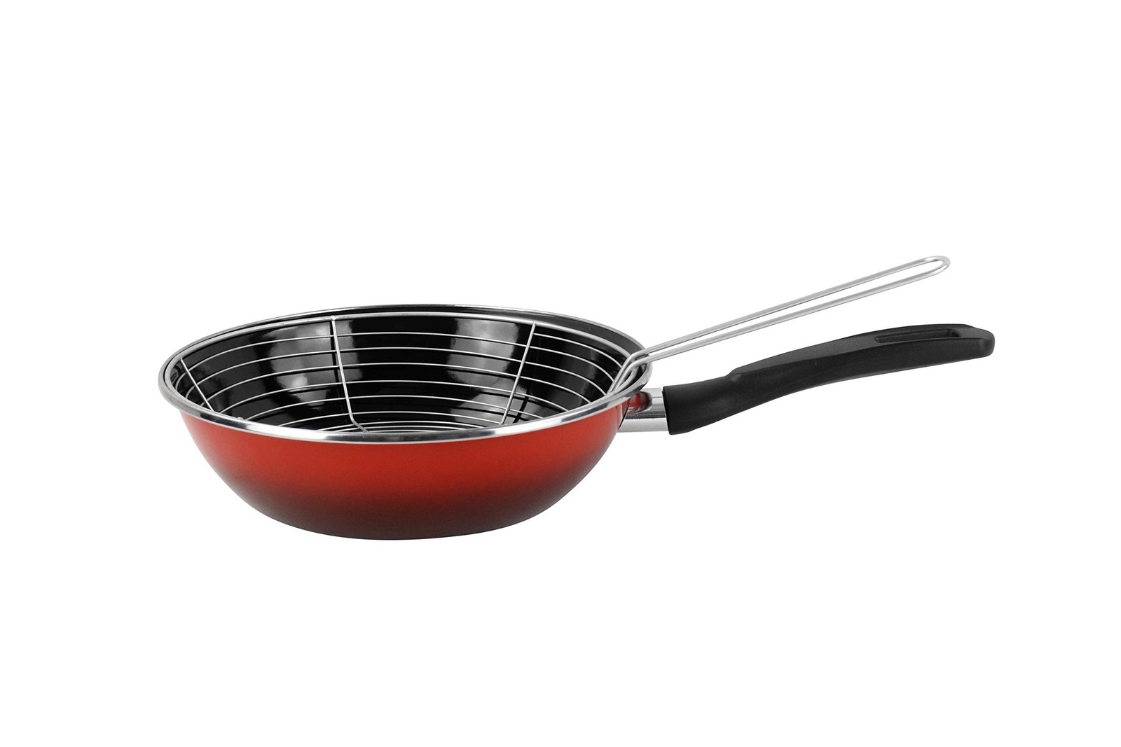 Magefesa Padella friggitrice 26 cm rosso cnTu