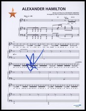 Anthony Ramos "Hamilton" AUTOGRAPH Signed 'Alexander Hamilton' Sheet Music ACOA