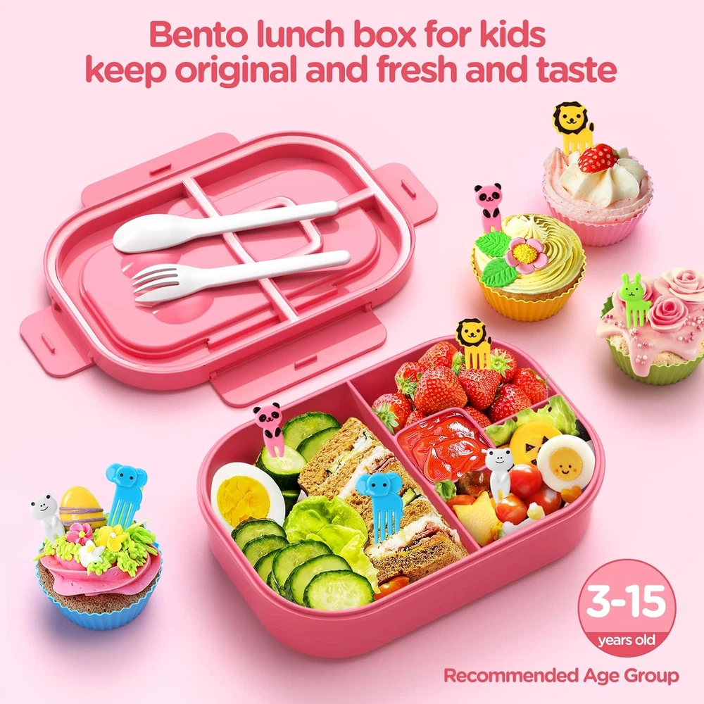 Large 1300ml Leak-Proof Kids Bento Lunch Box for School
