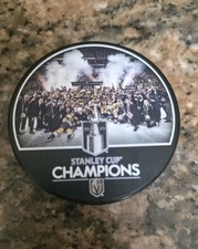2023 VEGAS GOLDEN KNIGHTS STANLEY CUP CHAMPIONS TEAM On Ice CELEBRATION PUCK