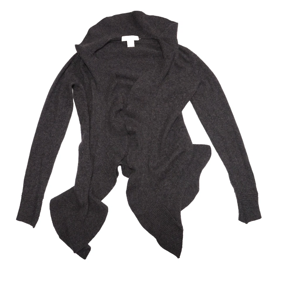 Kenar Cardigan Wrap Women’s Size XS 100% 2-Ply Cashmere Gray Sweater Fairy - Image 3 of 4