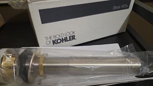 Kohler K-33151-BL Vidange à clicker pop-up sans trop-plein - Noir mat