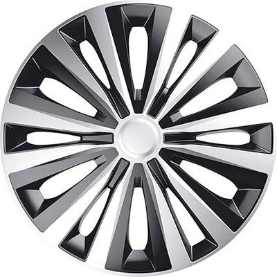 FOR MAZDA BONGO 15'' INCH WHEEL TRIMS HUB CAPS SILVER & BLACK MULITY 4PC